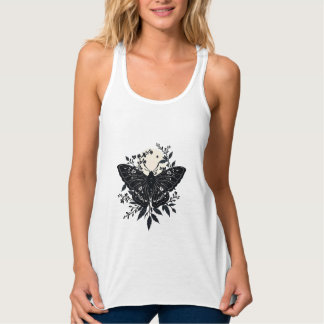 Camiseta Con Tirantes Flores Nocturnas