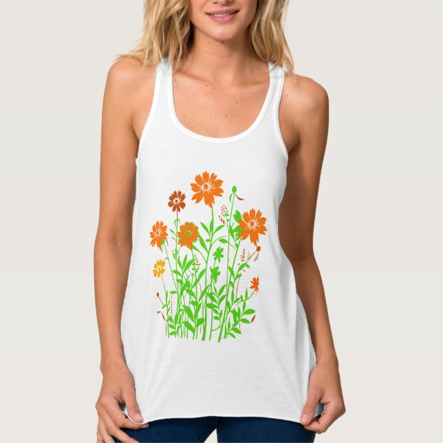 Camiseta Con Tirantes Flores silvestres-79156 (Anverso)