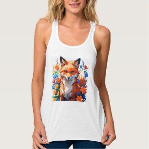 Camiseta Con Tirantes Flower Fox