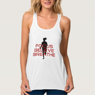 Camiseta Con Tirantes Foco rojo cree que respirar