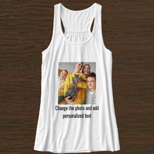 Camiseta Con Tirantes Foto de mascota familiar de mamá de gato personali
