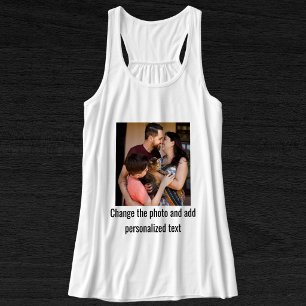 Camiseta Con Tirantes Foto personalizada de mascota divertida familia ga