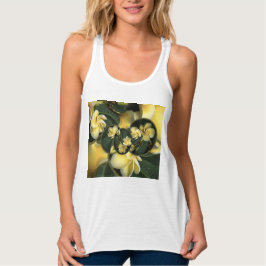 Camiseta Con Tirantes Frangipani diseña el tanque de recompensa para muj