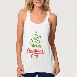 Camiseta Con Tirantes Freefit Merry Christmas Tank | Women's Bella+Canva