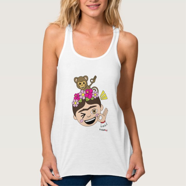 Camiseta Con Tirantes Frida Kahlo | Frida Moji - Un OK (Anverso)