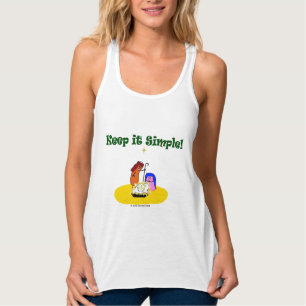 Camiseta Con Tirantes "Fudsy hace frente", lo mantiene simple, las