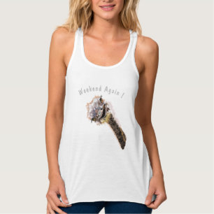 Camiseta Con Tirantes Fundido tanque de avestruz arriba