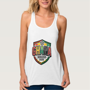 Camiseta Con Tirantes Fútbol Ghana 2026 Fútbol Negrita Tipografía País R