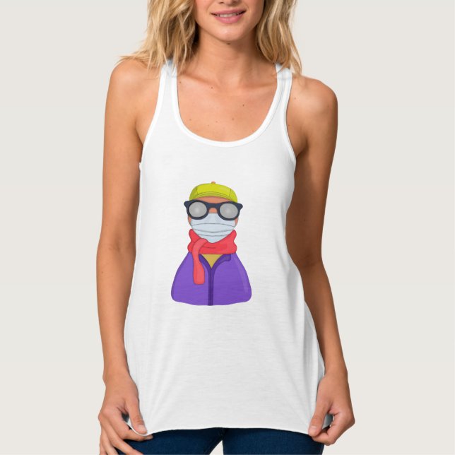 Camiseta Con Tirantes Gafas de niebla (Anverso)