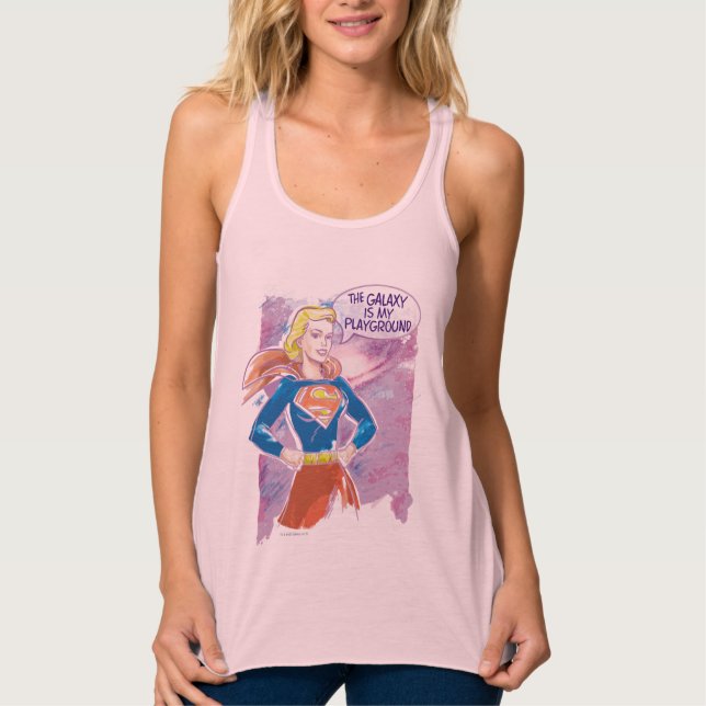 Camiseta Con Tirantes Galaxia superchica (Anverso)