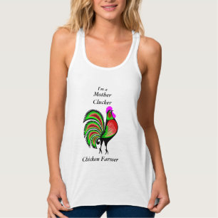 Camiseta Con Tirantes Gallina divertida ww2 del granjero del pollo de