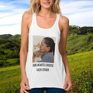 Camiseta Con Tirantes Gata Mamá Personalizada Tendencia Familia Mascota