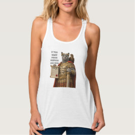 Camiseta Con Tirantes Gato Azul César Ruso