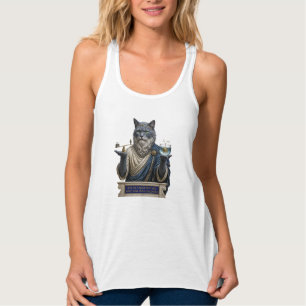 Camiseta Con Tirantes Gato Azul Ruso Arquímedes