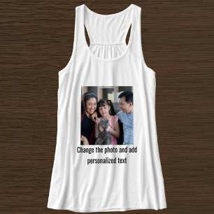 Camiseta Con Tirantes Gato Blanco Negro Mamá Familia Mascota Foto Person