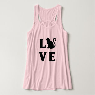 Camiseta Con Tirantes Gato de amor