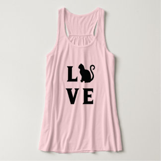 Camiseta Con Tirantes Gato de amor