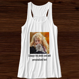 Camiseta Con Tirantes Gato Mamá Personalizado Foto de Familia Mascota Li
