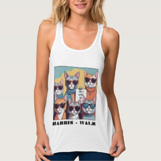 Camiseta Con Tirantes Gato sin hijos dama gatitas sin hijos damas para K