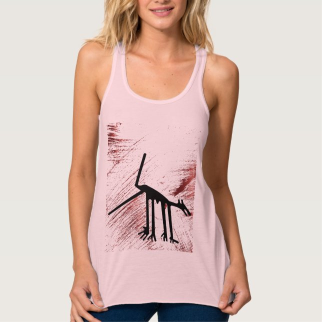 Camiseta Con Tirantes Geoglifos de Líneas de Nazca - Animales antiguos (Anverso)