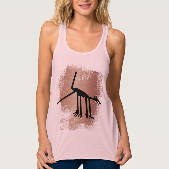 Camiseta Con Tirantes Geoglifos de Líneas de Nazca - Animales antiguos (Anverso)