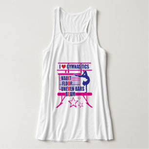 Camiseta Con Tirantes Gimnastas- Amo la Gimnasia