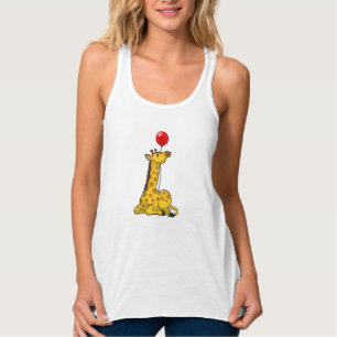 Camiseta Con Tirantes Giraffe con globo