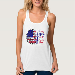 Camiseta Con Tirantes Girasol 4 de julio