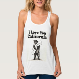 Camiseta Con Tirantes Girly Vintage te amo California