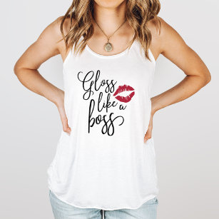 Camiseta Con Tirantes Gloss Like a Boss   Distribuidor De Productos Lip