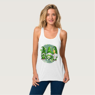 Camiseta Con Tirantes Gnomos del Día de San Patricio Gnomos Trébol-54989