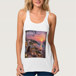 Camiseta Con Tirantes Goa • Belleza Atemporal Futuro Futurista • Mismo S