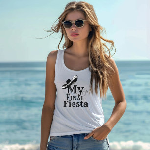 Camiseta Con Tirantes Gorra mexicana Mi fiesta final de la soltera