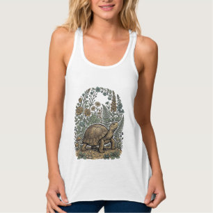 Camiseta Con Tirantes Grabado Antiguo Tortuga Jardín Botánico