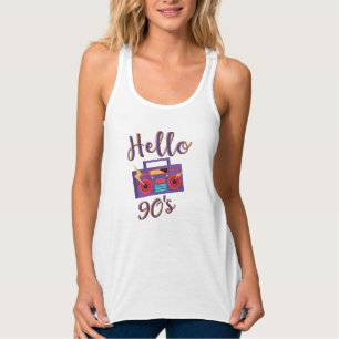 Camiseta Con Tirantes Grabador de audio de radio de los años 90