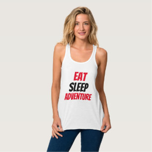 Camiseta Con Tirantes ¡Gracioso! Comer el Tank de Aventura Sleep