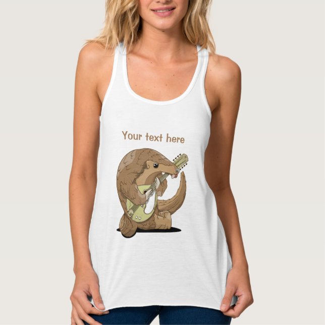 Camiseta Con Tirantes Gracioso pangolin (Anverso)