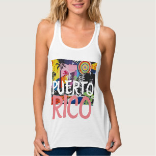 Camiseta Con Tirantes Graffiti mural en Guay de Puerto Rico, mujeres
