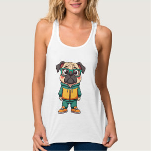 Camiseta Con Tirantes Gráfico de moda callejera de dibujos animados de p