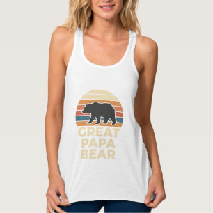 Camiseta Con Tirantes Gran diseño vectorial retro vintage de puesta de s