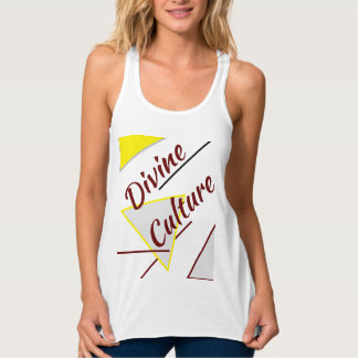 Camiseta Con Tirantes Gran gato de cultura divina besa choque amarillo