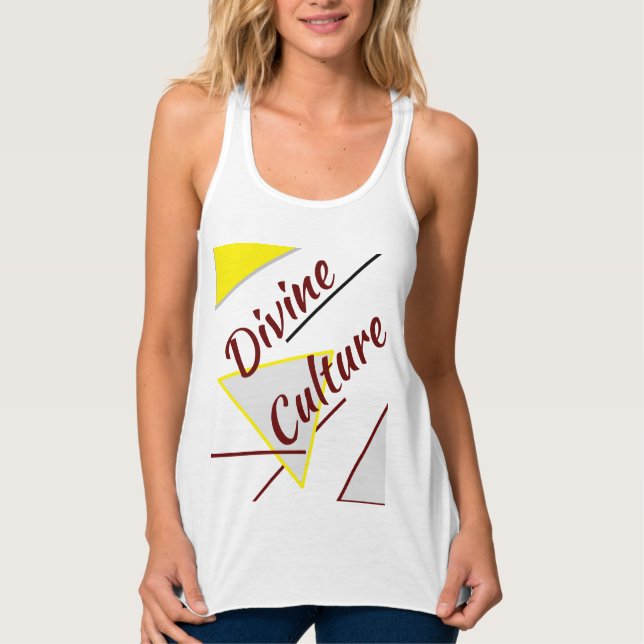 Camiseta Con Tirantes Gran gato de cultura divina besa choque amarillo (Anverso)