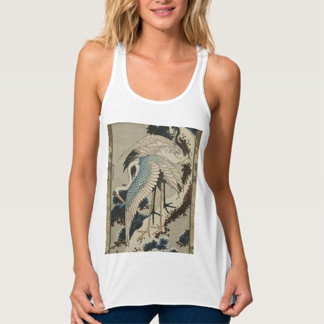 Camiseta Con Tirantes Grasas en una nieve cubierta Hokusai (Anverso)