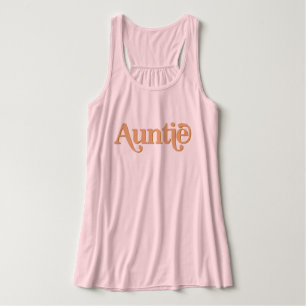 Camiseta Con Tirantes Groovy Tía, Naranja temática de TRIXIE Retro 70