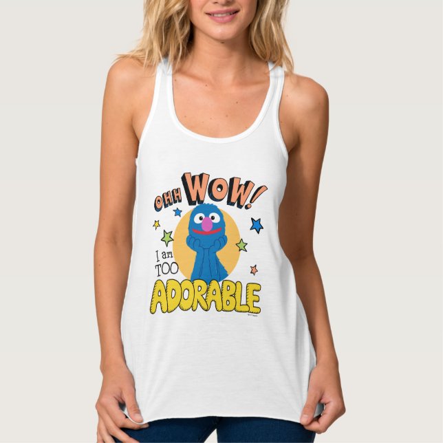 Camiseta Con Tirantes Grover | Soy Demasiado Adorable (Anverso)