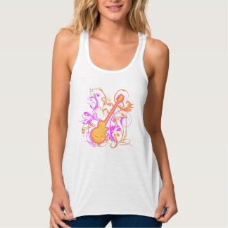 Camiseta Con Tirantes Grunge de guitarra del rock del Chica KRW