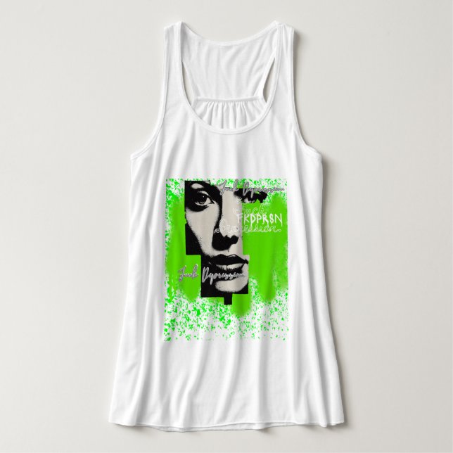 Camiseta Con Tirantes Grunge & Grace Tank - "Jodida Depresión" x FKDPRSN (Diseño del anverso)