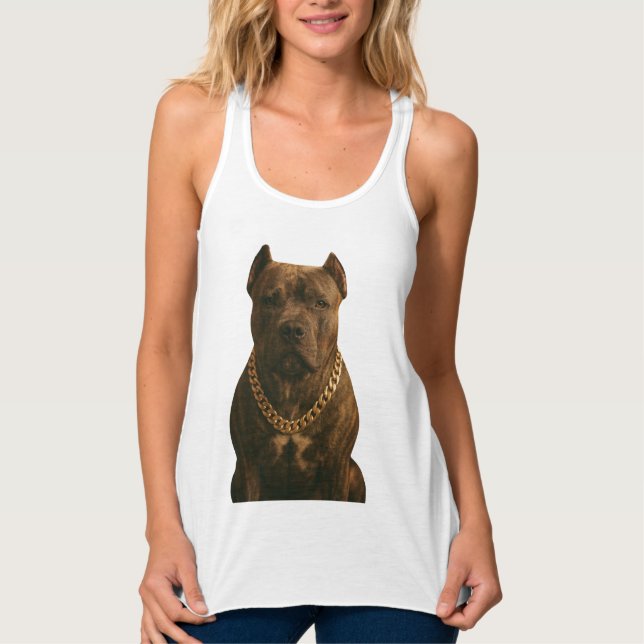 Camiseta Con Tirantes Guardaespaldas de cadena dorada (Anverso)