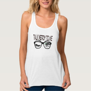 Camiseta Con Tirantes Hablar Nerdy A Mí Gafas Geek Winye Eye Green