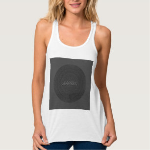 Camiseta Con Tirantes HAMbyWG - Círculo de Boho para Mujeres - Carbón